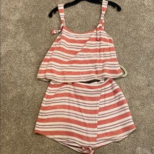 Lovers+Friends striped set (tank and skort)